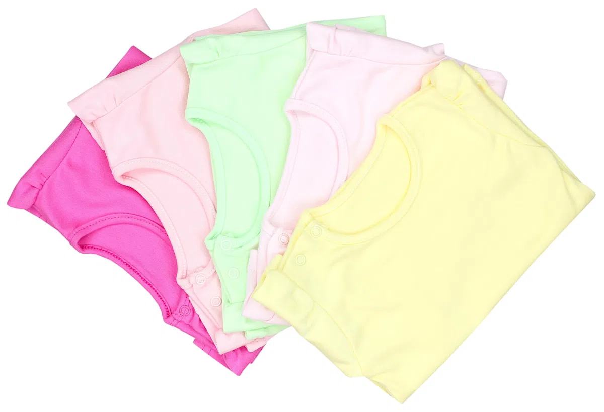 TupTam Magliette per Bambina a Maniche Corta con Motivi Colorati Pacco da 5