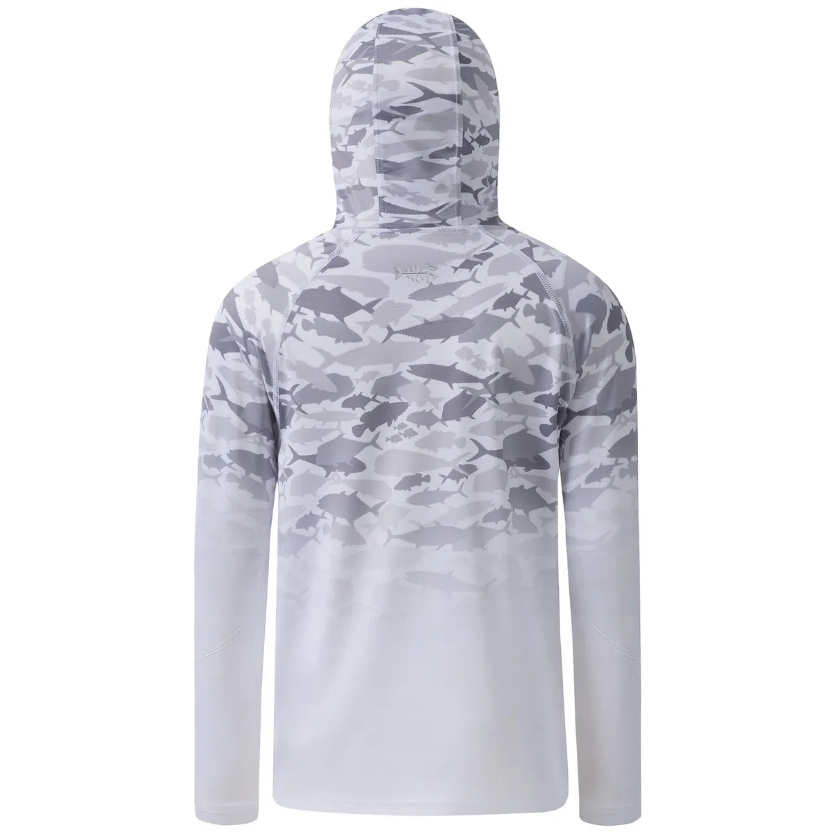 BASSDASH Camicia con cappuccio UPF 50+, con maschera, protezione UV, protezione solare, maglietta a maniche lunghe per pesca e nuoto