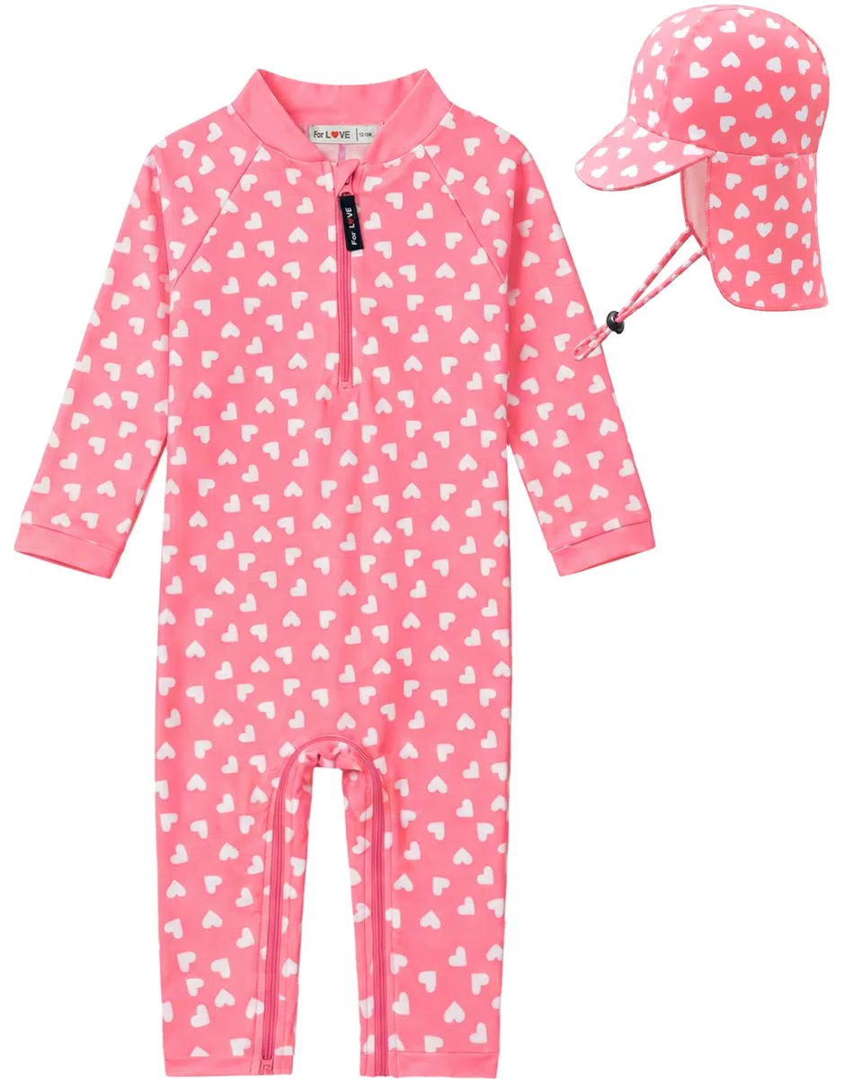 weVSwe Costume da Bagno per Bambini UPF 50+ Rash Guard a Maniche Lunghe con Cerniera sul Cavallo