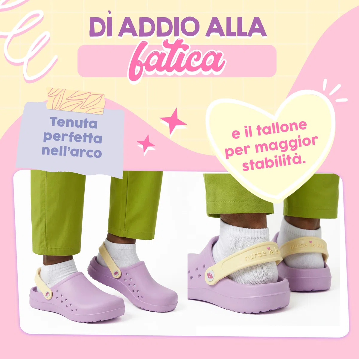 Nurse is Love Sabots Femme - Sabots Eva Légers, Chaussures Casual Mode | Cadeau Original pour Elle | Design Amusant - PT IT
