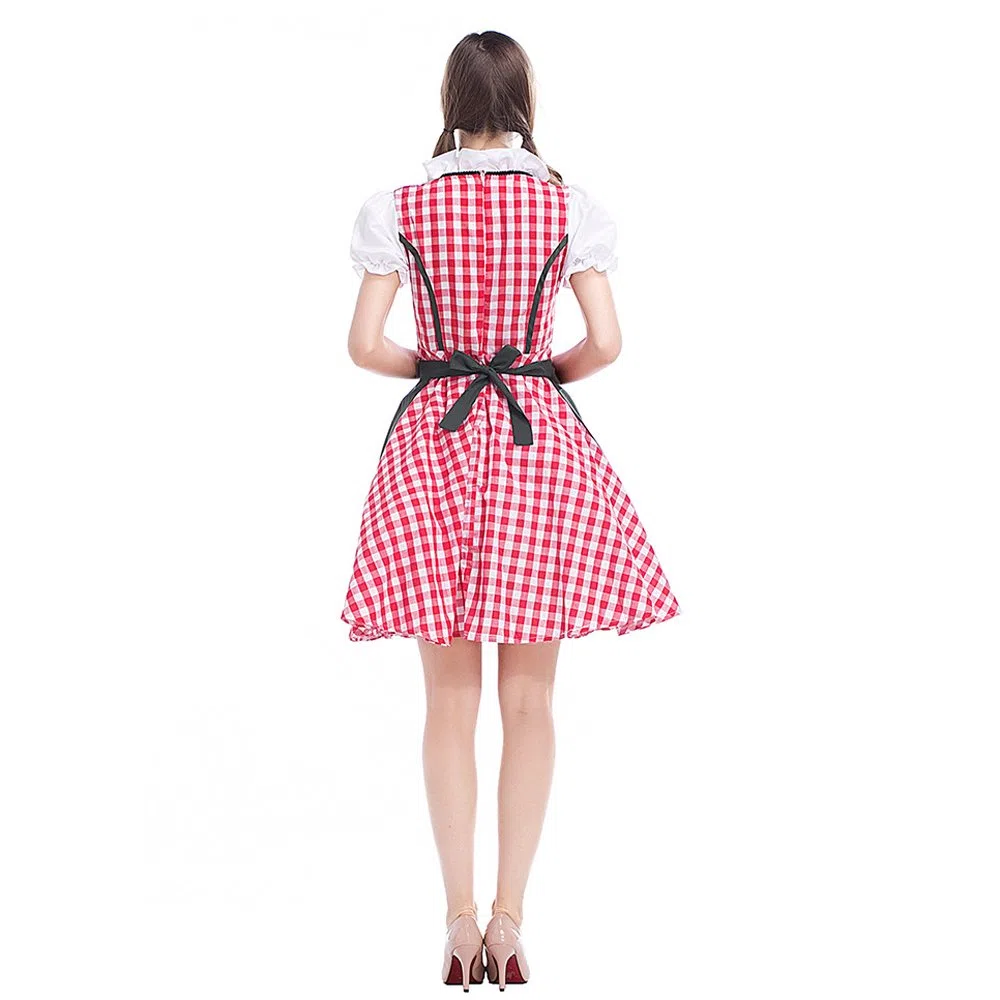 Donne Halloween Signore Adulti Abiti Vestiti Oktoberfest Domestica Costume Cosplay Vestito