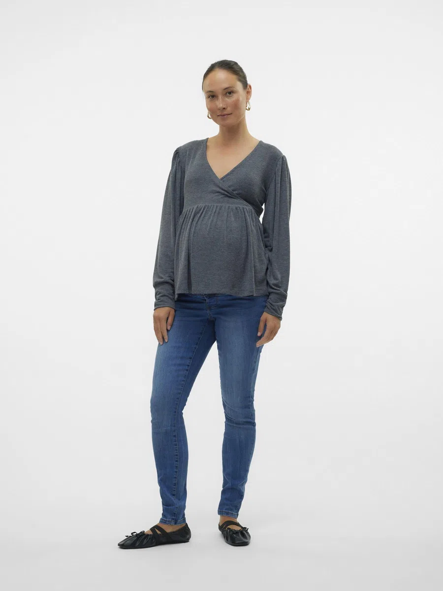Mamalicious - Mlmila Slim Medium Blue Jeans A. Noos, Jeans Donna