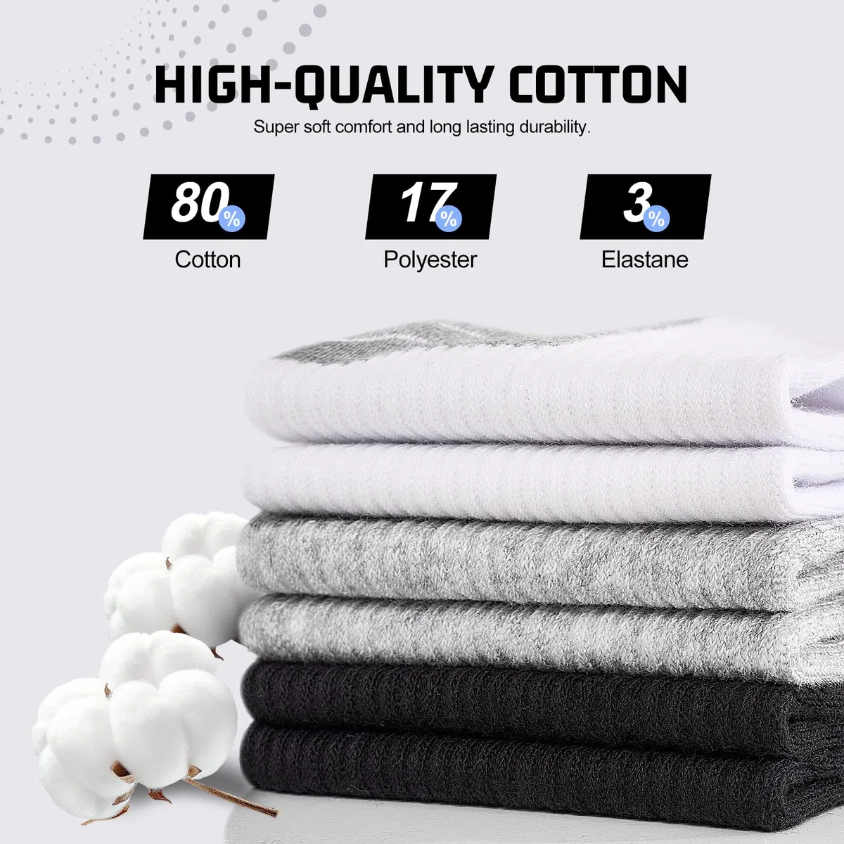 10/20 Paia Calzini Corti Uomo Donna - Calze Corte Traspiranti - Cotone Sportivi Unisex, Nero Bianco Grigio
