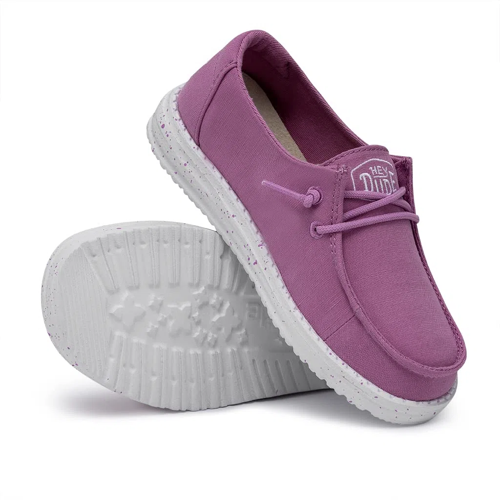Hey Dude Wendy Youth Slub Canvas Scarpe Moc ToeBambine e Ragazze