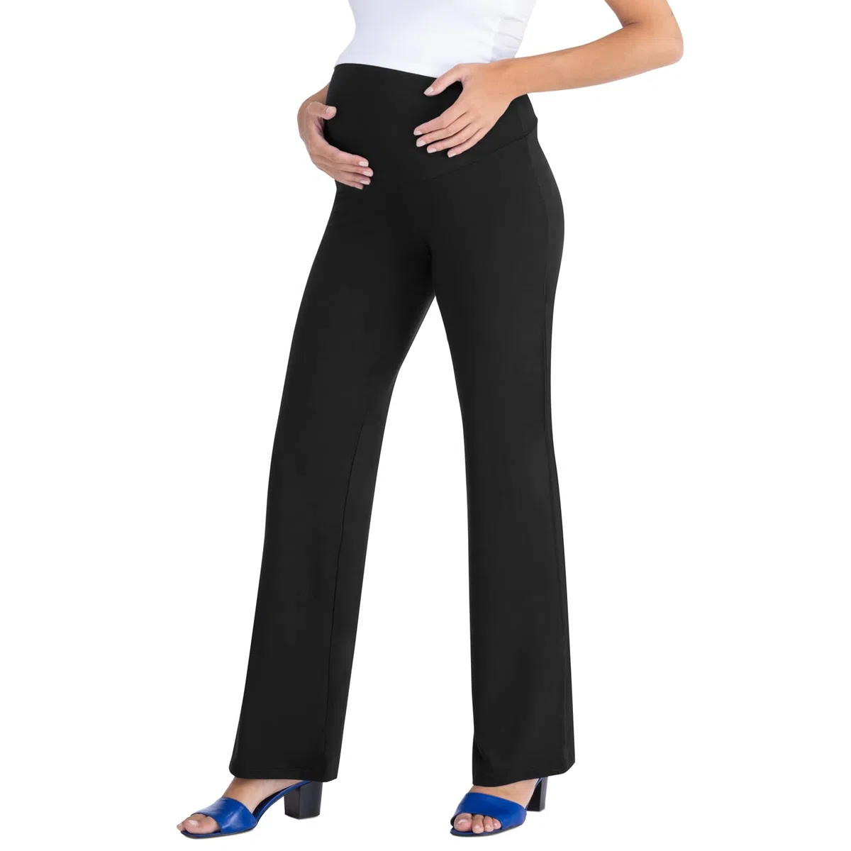 MAMAJEANS Cinzia - Pantalone Premaman Relax, Ultra Comodo, Elegante per Ogni Occasione - Un Vero Jolly per La Gravidanza - Made in Italy