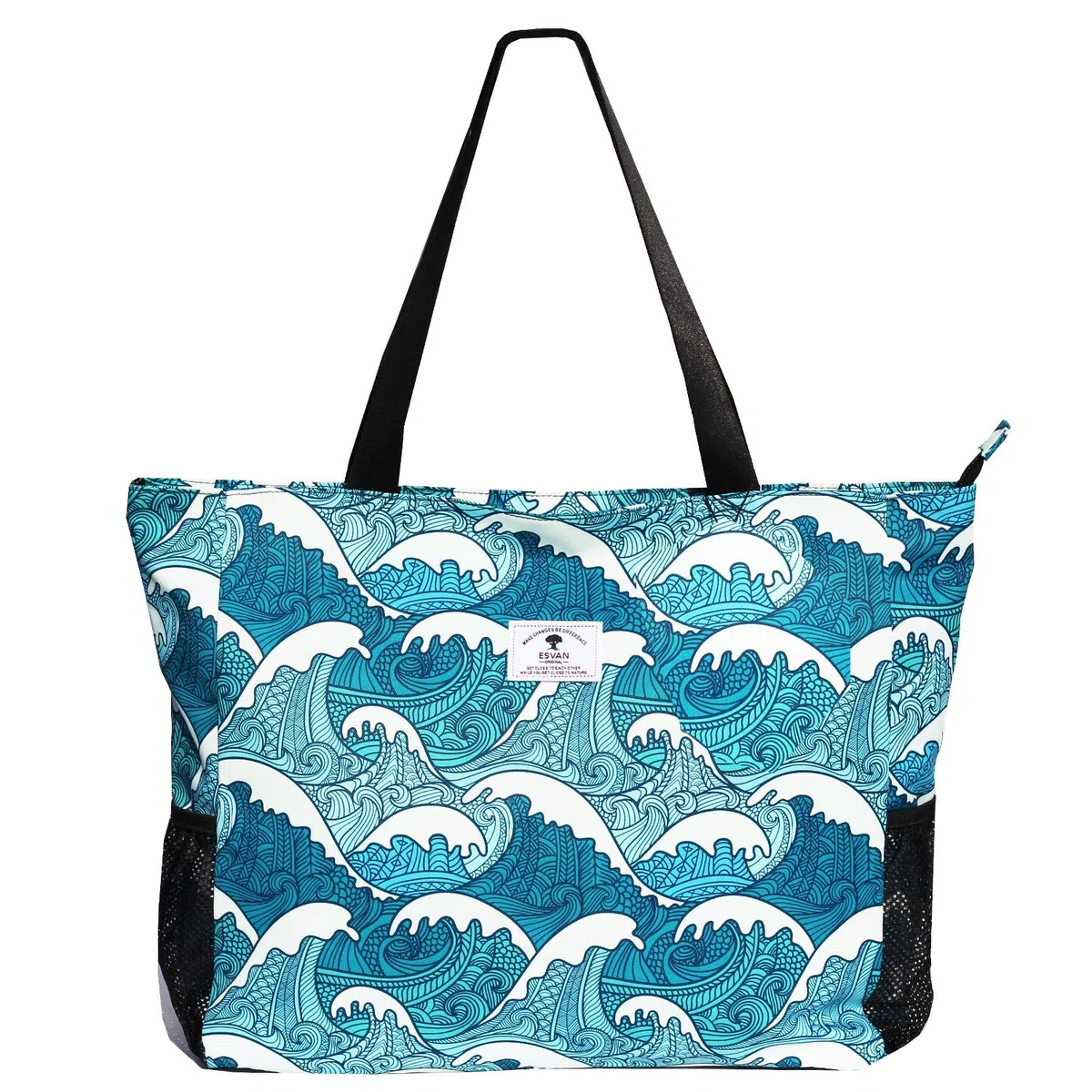 ESVAN Grande borsa da spiaggia resistente all'acqua leggera da 50,8 cm da donna oversize borsa tote per palestra, spiaggia, viaggi, piscina, yoga, infermiere