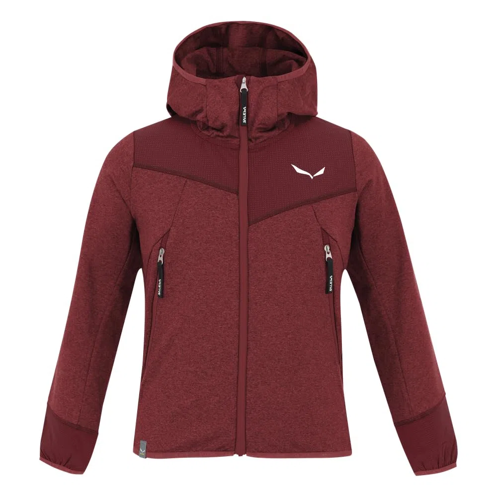 SALEWA Agner Melange Pl K Fz Hdy Felpa con Unisex - Adulto