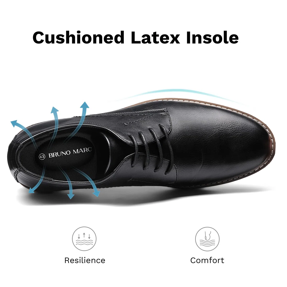 Bruno Marc Scarpe Oxford Derby Stringate Uomo Vintage Elegante Basse Allacciare Eleganti da Sposa