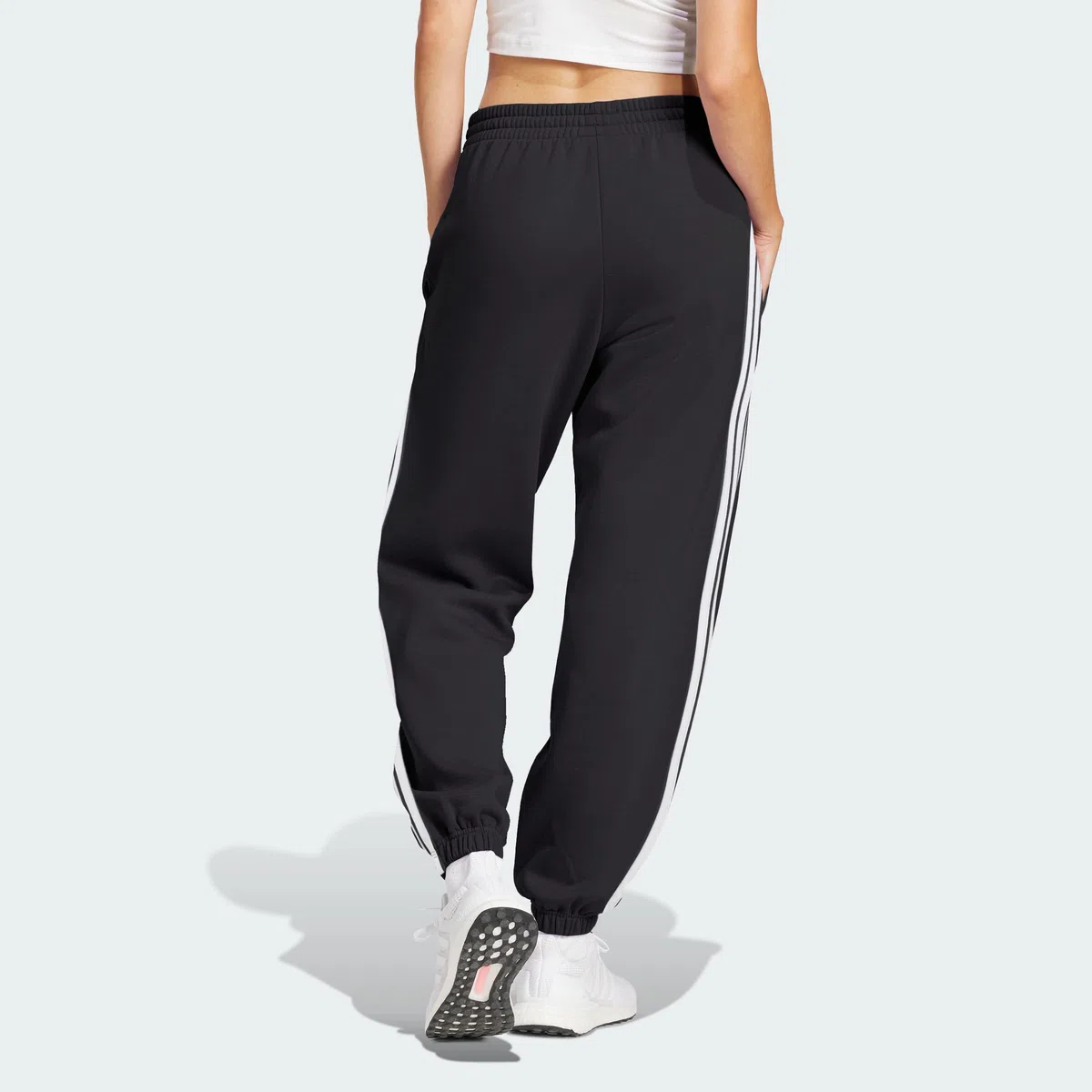 Adidas Donna Essentials 3-Stripes French Terry Cuffed Pants
