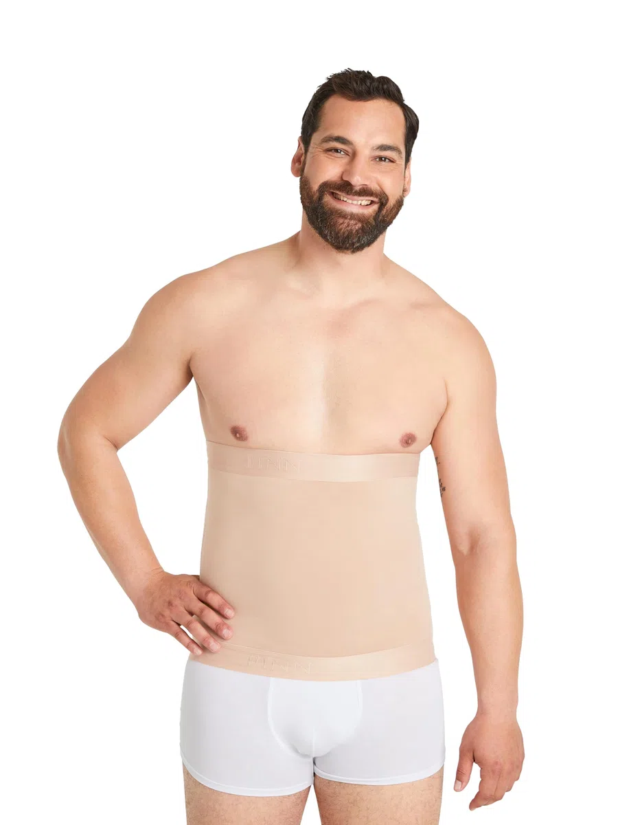 FINN Pancera Contenitiva per Uomini - Fascia Dimagrante Pancia in Cotone - Guaina Contenitiva Potente per Uomini con Effetto Pancia Piatta