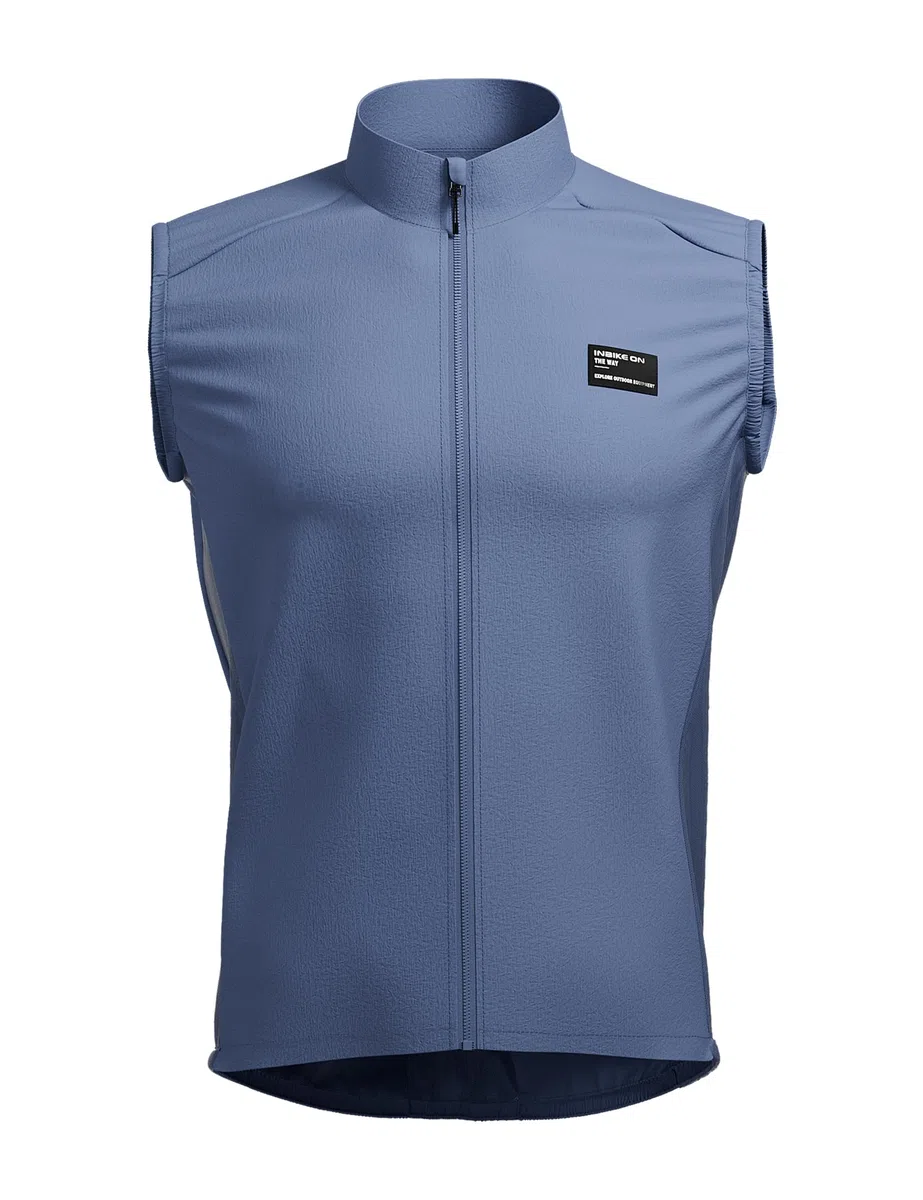 INBIKE Gilet Antivento Ciclismo Uomo Gilet Running Traspirante Gilet Bici Sportivo Leggero Anti-UV Catarifrangente Per Corsa Trekking e Vita Quotidiana Unisex