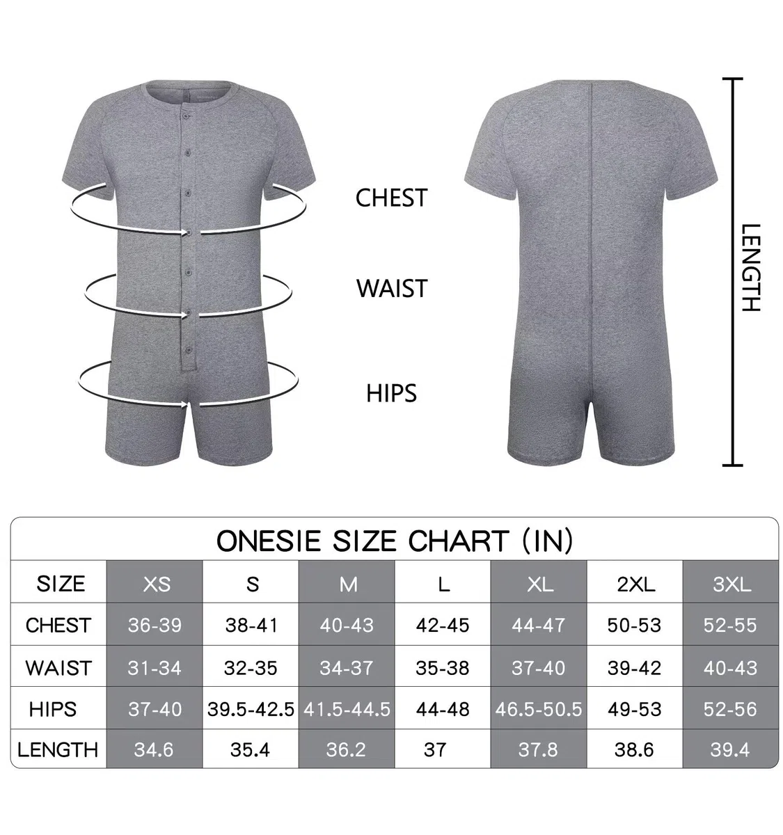 Landofgenie Uomo Onesie Leotard Top Body Shirt One Piece Pigiama Cotone Verde Fibbia Tuta Corte Bodysuit