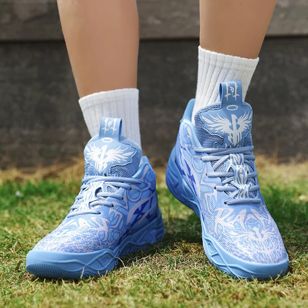 Scarpe da Basket da Uomo Antiscivolo Leggero Scarpe da Basket Alte Scarpe Casual Moda Scarpe Sportive Basket Sneaker Uomo Corsa Scarpe da Ginnastica Sport Outdoor