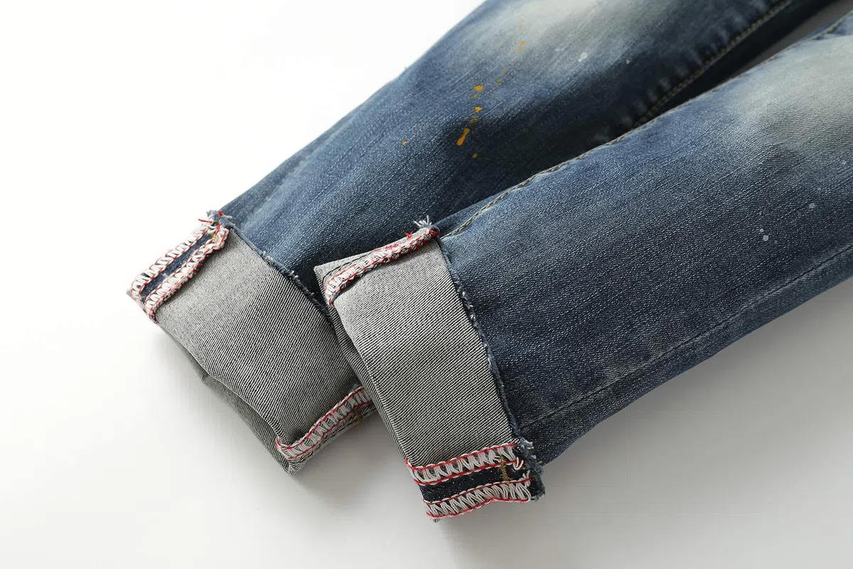 KIDSCOOL SPACE Jeans Slim da Bambina, Fascia Elastica per Bambini all'Interno di Pantaloni di Jeans Strappati