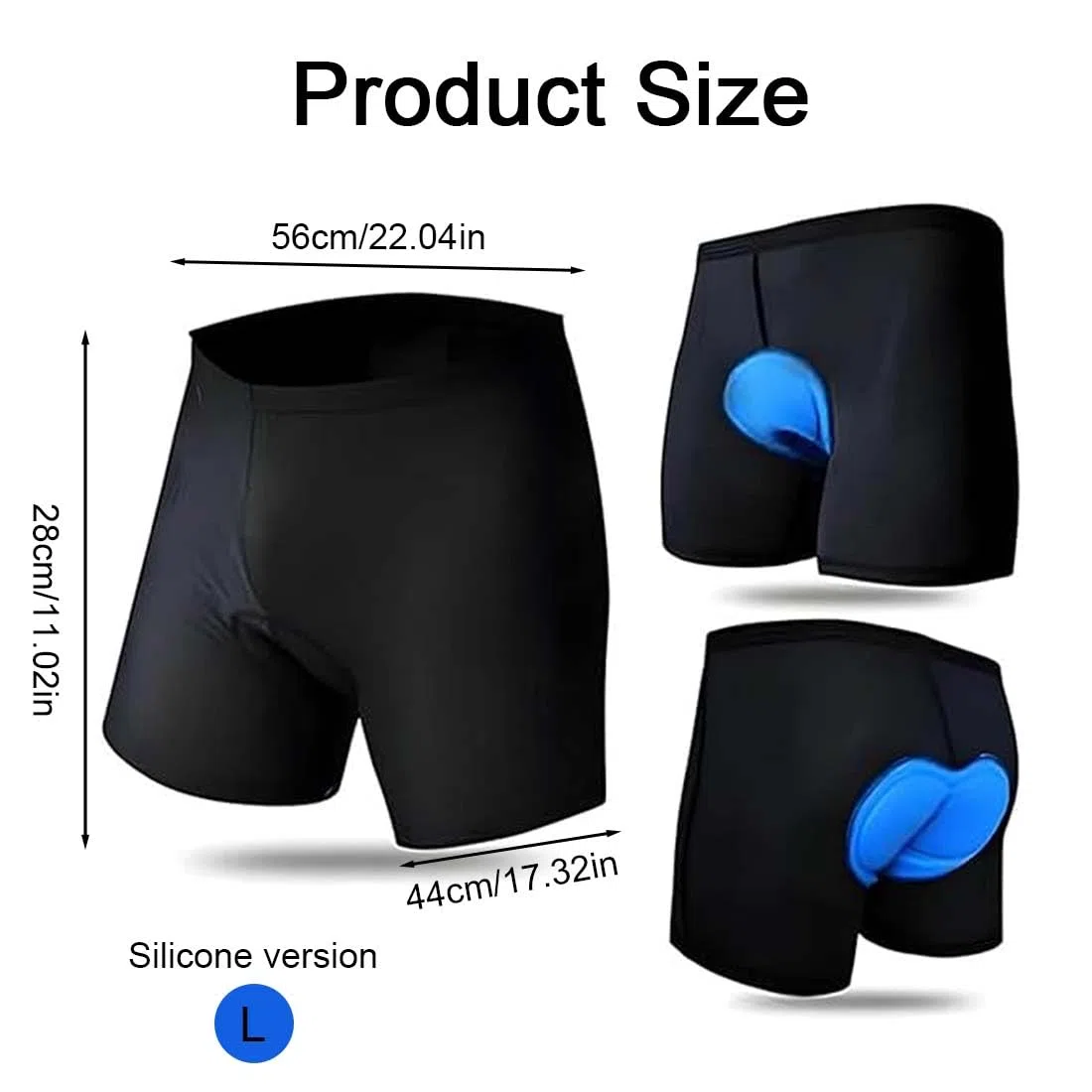 Pantaloncini MTB Uomo,Pantaloncini da Ciclismo Bicicletta,Imbottiti in 3D Gel,Intimo,Mutande,Traspiranti,ad Asciugatura Rapida, Antiscivolo,Gepolstert,Kurz Atmungsaktive,Elastische