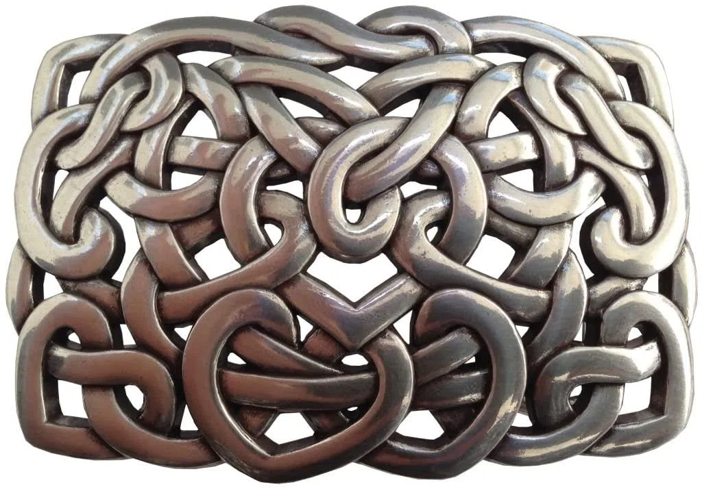CENO Fibbie per cintura da donna cuoricini Belt Buckle