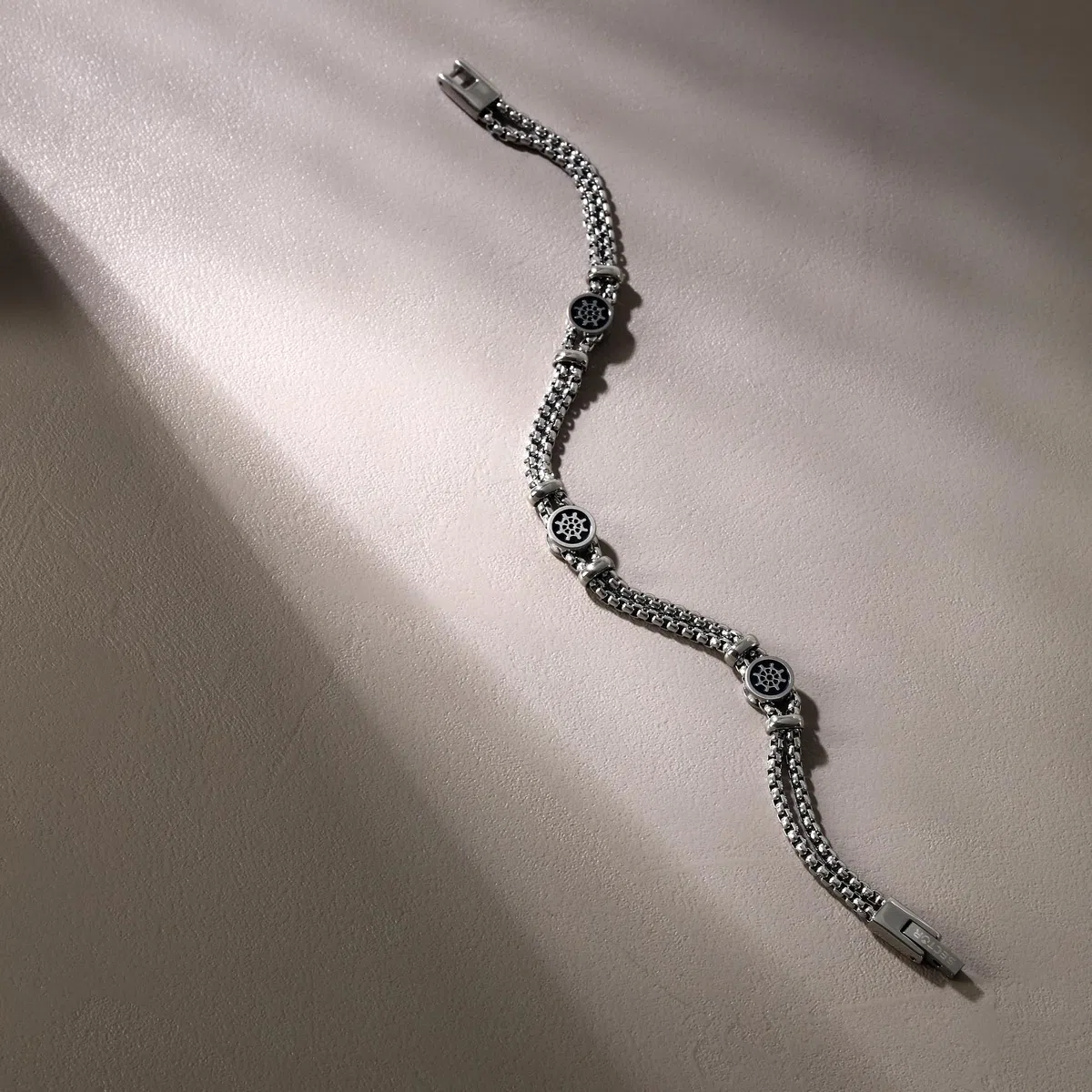 Sector Jewels SADQ34 Bracciale da uomo in acciaio inox inossidabile, 22 cm, senza gemme, 22 centimeters