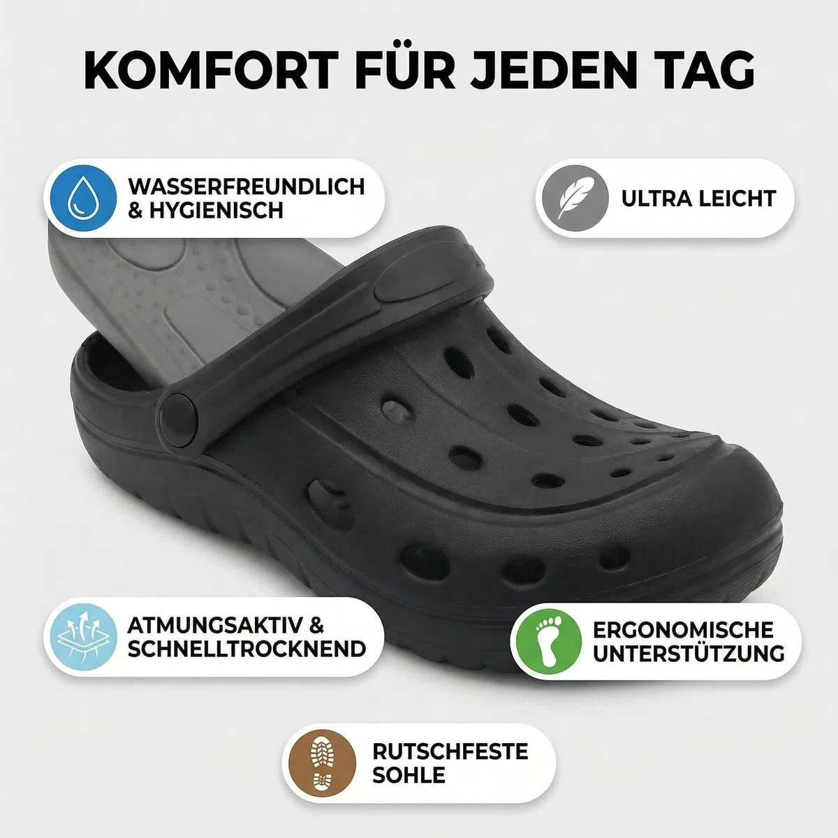 Zoccoli | Sabots Unisex per Donne e Uomini | Clogs da Giardino Traspiranti | Scarpe da Giardino | Pantofole Leggere | Sandali da Spiaggia
