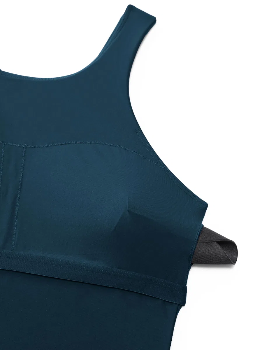 CRZ YOGA Racerback Tankini Tops per Donne Collo Alto Modesto Costume da Bagno Solo Senza Fondo