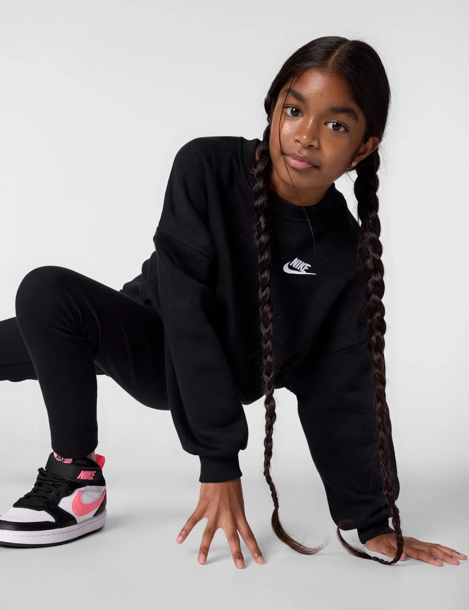 Nike G NSW Club FLC Bxy CRW Lbr Maglia di Tuta Bambine e Ragazze (Pacco da 1)