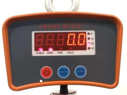 BILANCIA DIGITALE A GANCIO A BATTERIA RICARICABILE PORTATA MAX 500 KG