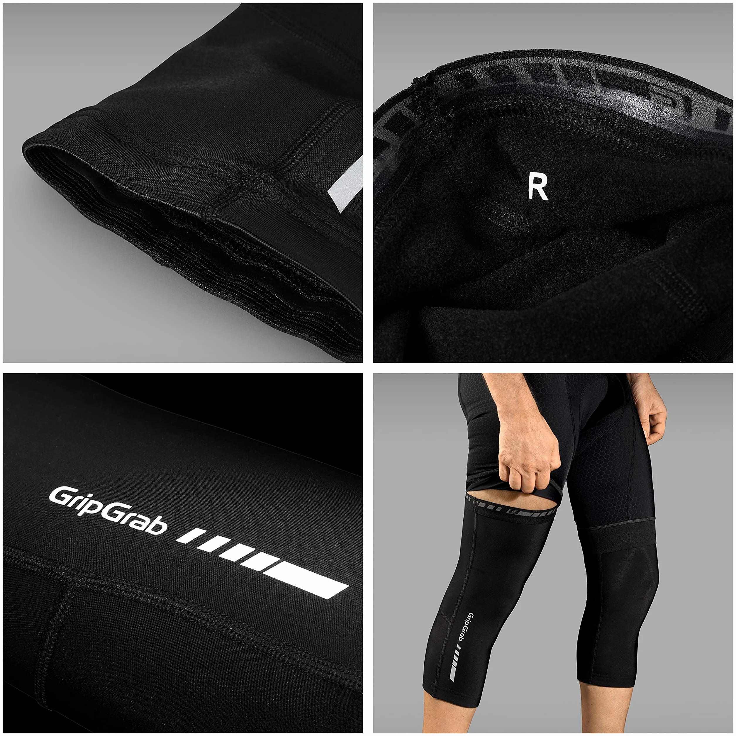 GripGrab Gambali Ciclismo Classic Thermal Ginocchiere Termiche Scalda Ginocchia Da Ciclismo Antiscivolo Calde e Traspiranti