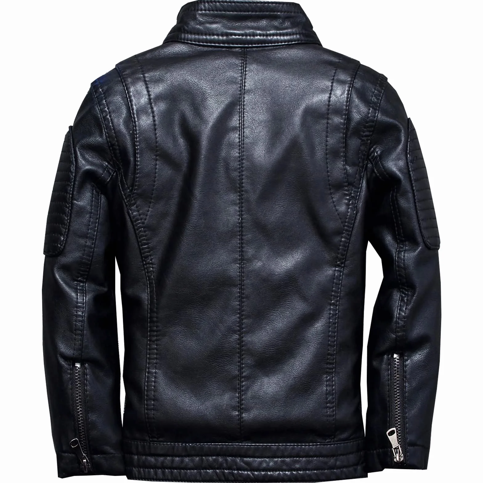 Giubbotto moto ecopelle bambino - Giacca in pelle sintetica con borchie - Cappotti primavera autunnali ragazzi