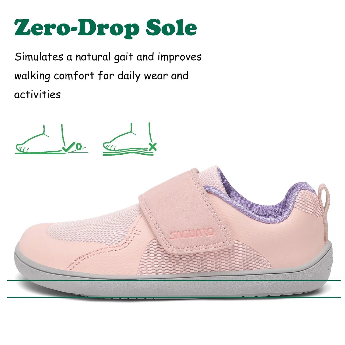 SAGUARO Barefoot Sneakers Shoes Minimaliste Scarpe Bambini per Ragazzi e Ragazze con Wide Toe Box Gr.26-36