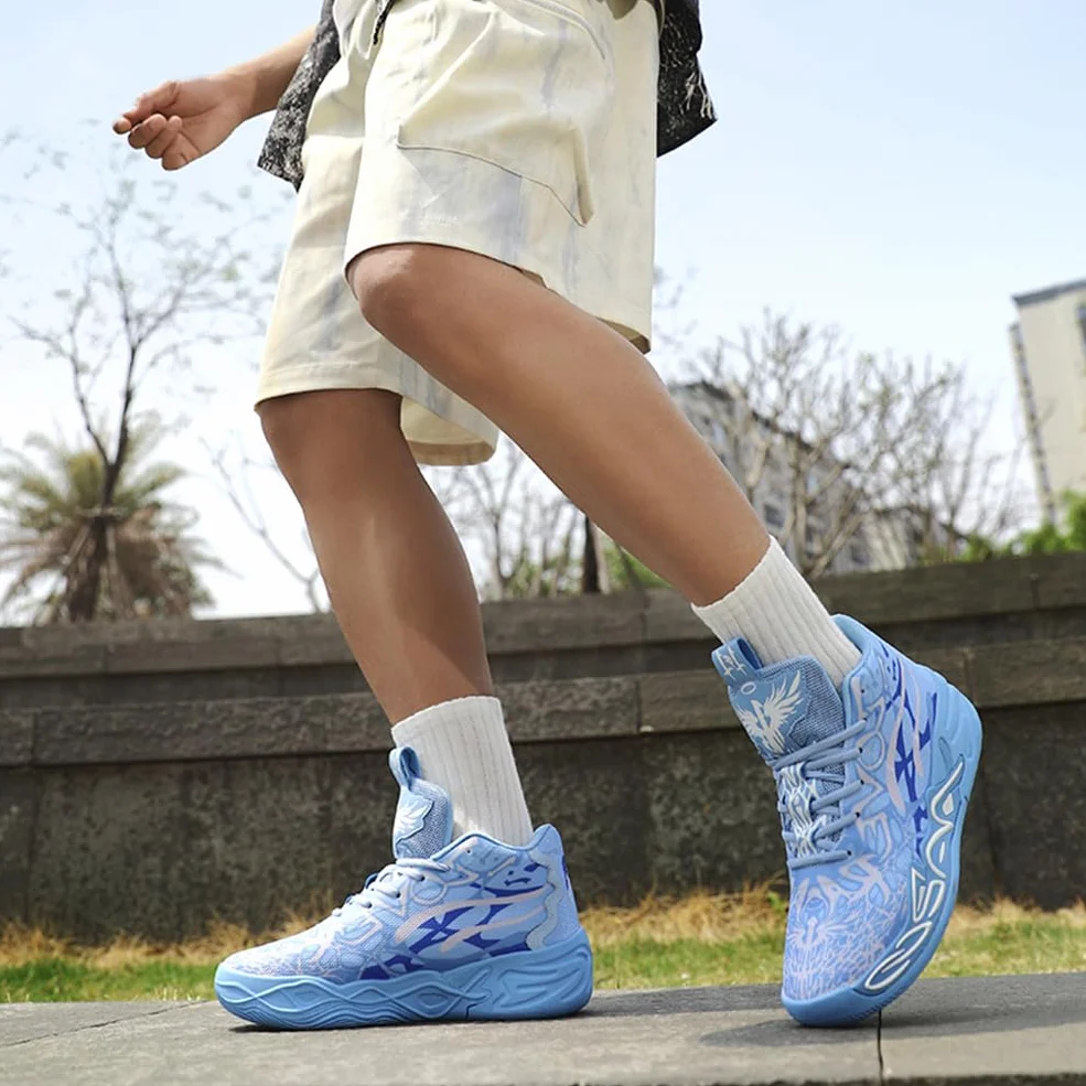 Scarpe da Basket da Uomo Antiscivolo Leggero Scarpe da Basket Alte Scarpe Casual Moda Scarpe Sportive Basket Sneaker Uomo Corsa Scarpe da Ginnastica Sport Outdoor