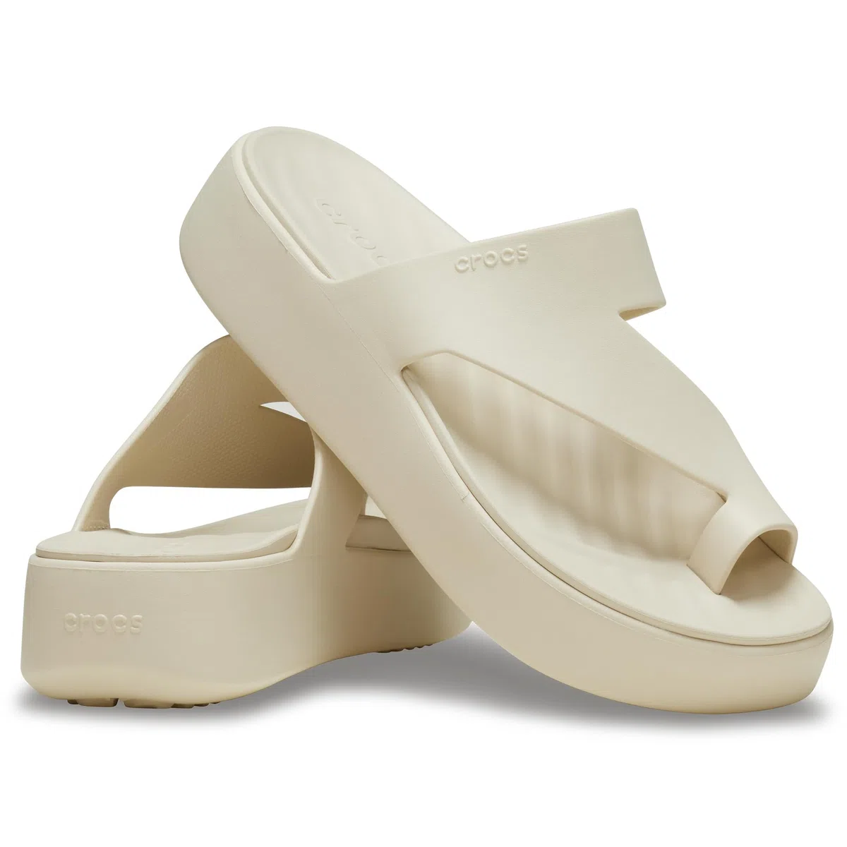 Crocs Sandali da donna Getaway Toe Loop con plateau