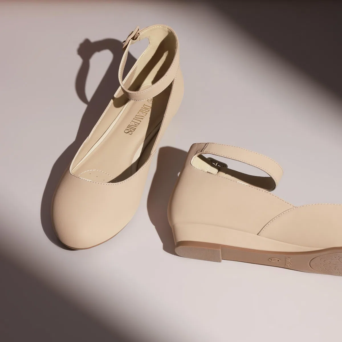 Dream Pairs Ballerine da Donna con Cinghia, Ballerine da Donna Eleganti Ballerine REVONA-E