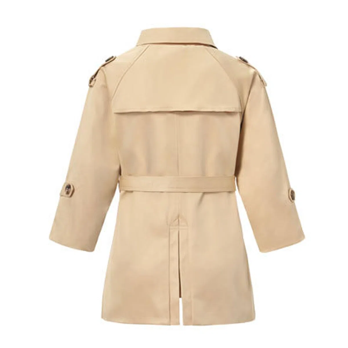 Giacca a Vento da Bambino Bambina Ragazzo Doppio Petto Elegante Trench Cappotto con Cintura 2-10 Anni