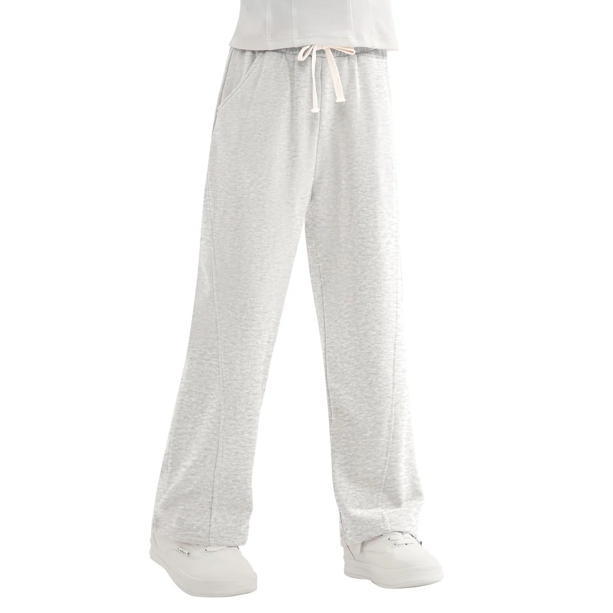 Rolanko Pantaloni della Tuta per Ragazze con Vita Elastica, Pantaloni da Jogging Sportivi A vestibilità Ampia per Comfort Casual