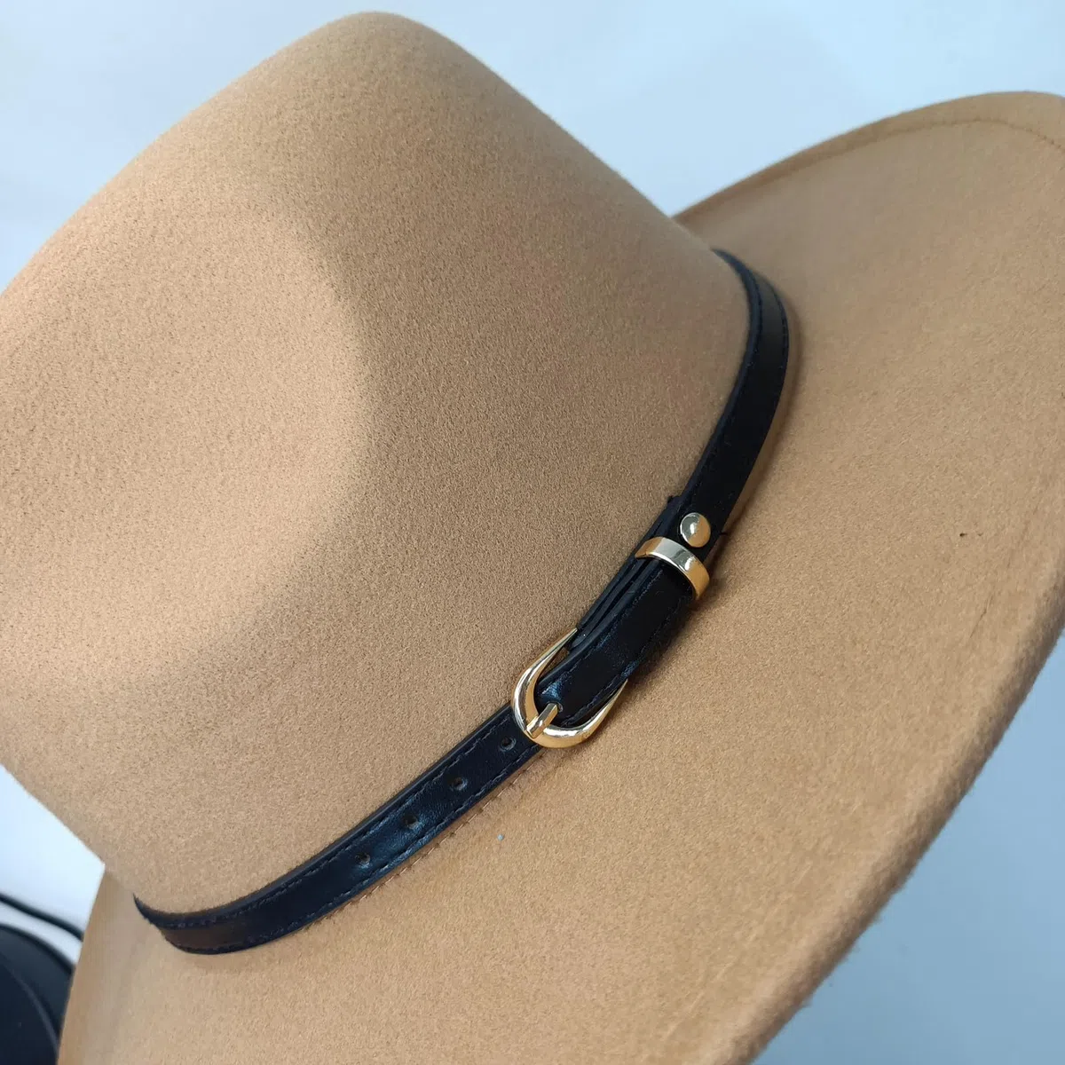 HEYANN Cappello classico Fedora a tesa larga con fibbia per cintura in feltro unisex cappello da trilby da uomo panama cappello jazz cappello per donna uomo