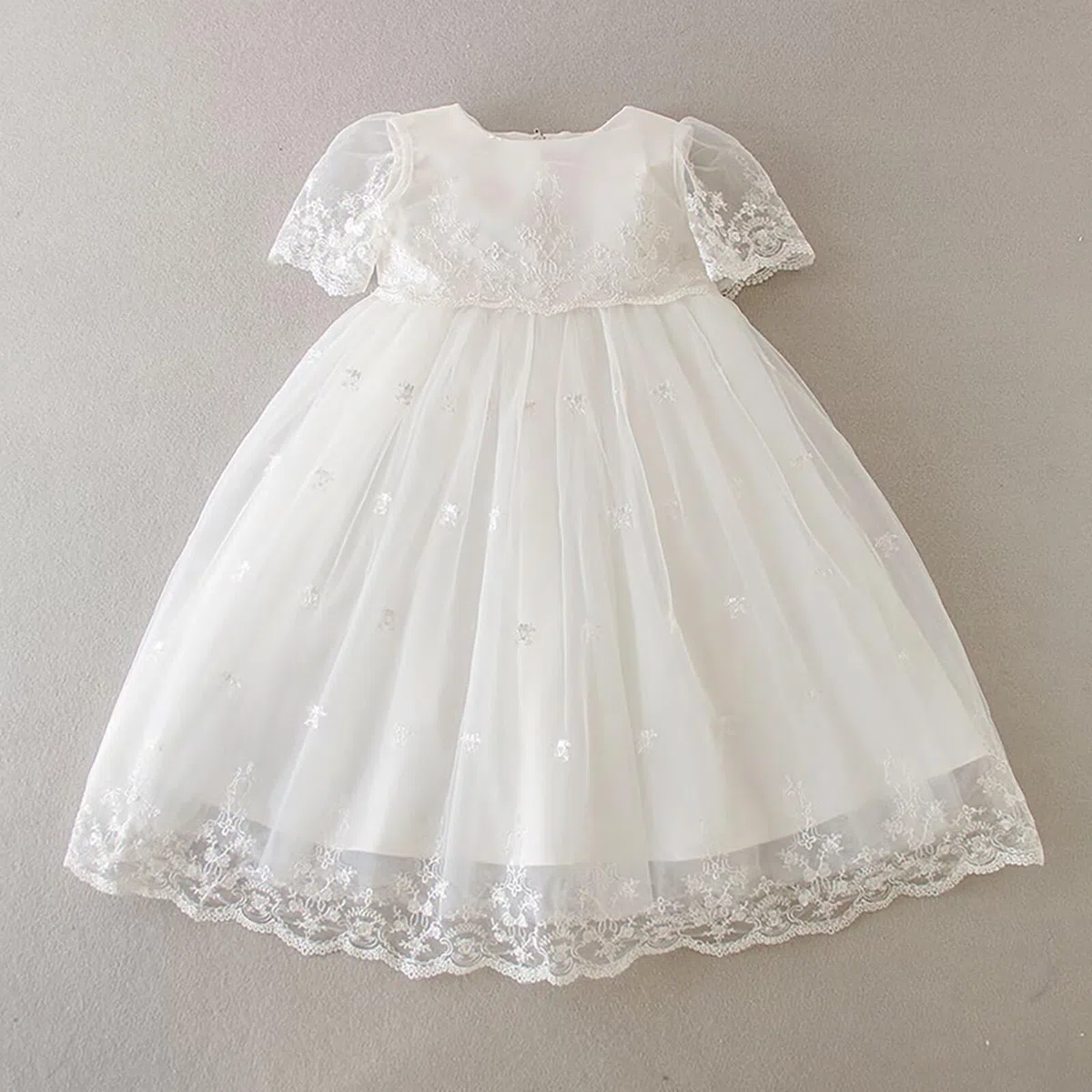 Abito Battesimo Bambina Abiti da Sposa Lunghi Bianchi Abiti da Sposa Formali per Neonati