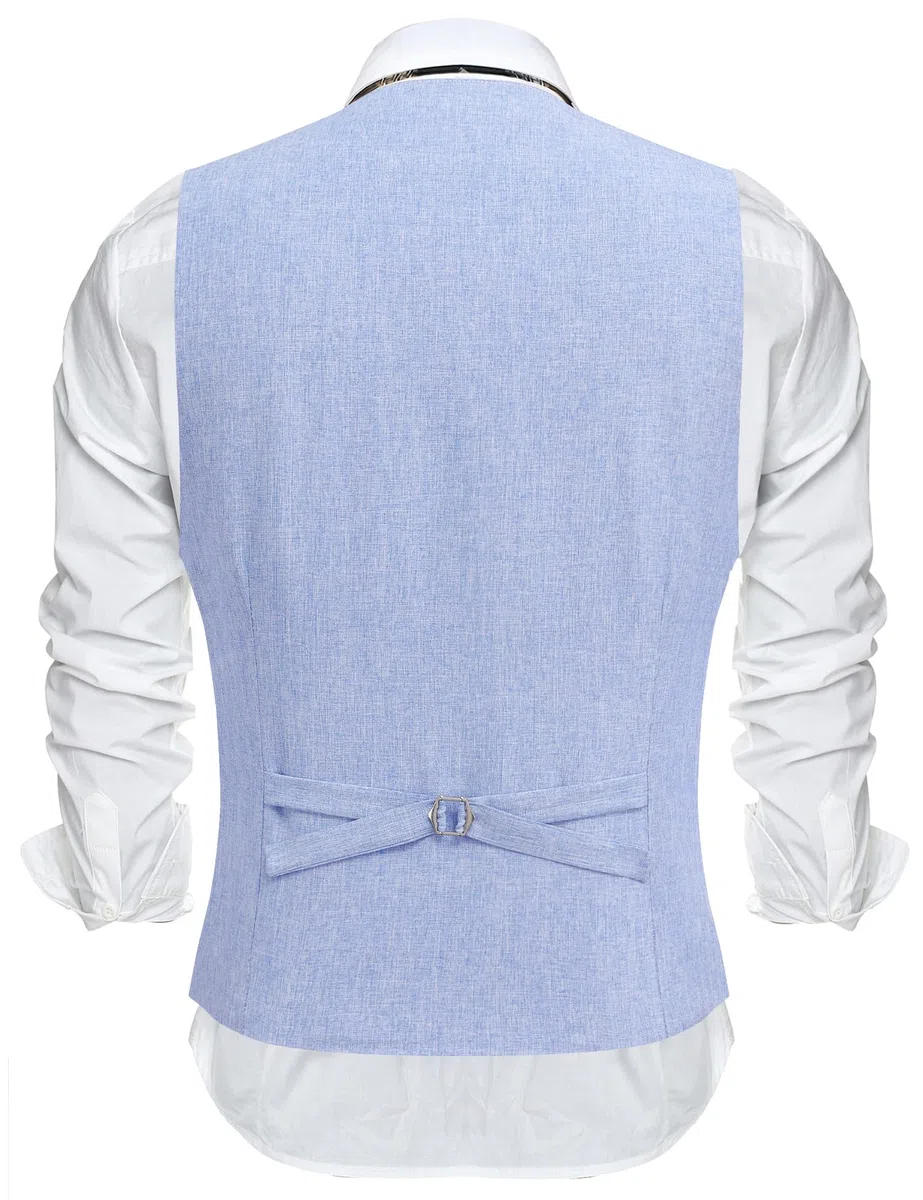 COOFANDY - Gilet da uomo di vestibilità aderente, formale, per abito o smoking