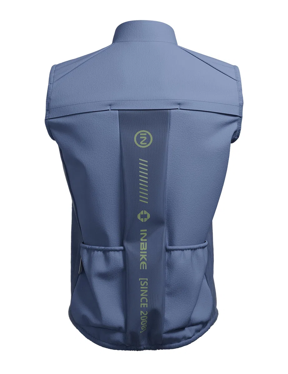 INBIKE Gilet Antivento Ciclismo Uomo Gilet Running Traspirante Gilet Bici Sportivo Leggero Anti-UV Catarifrangente Per Corsa Trekking e Vita Quotidiana Unisex