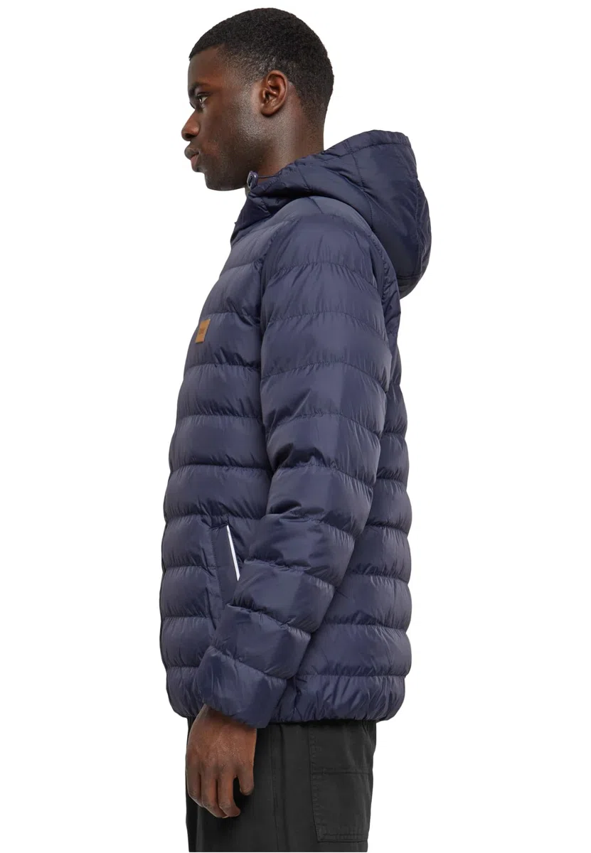 Giacca Invernale da Uomo con Cappuccio Calda e Trapuntata, Materiale Sintetico Antivento, Piumino Adatto alle Mezze Stagioni, Tasche Foderate