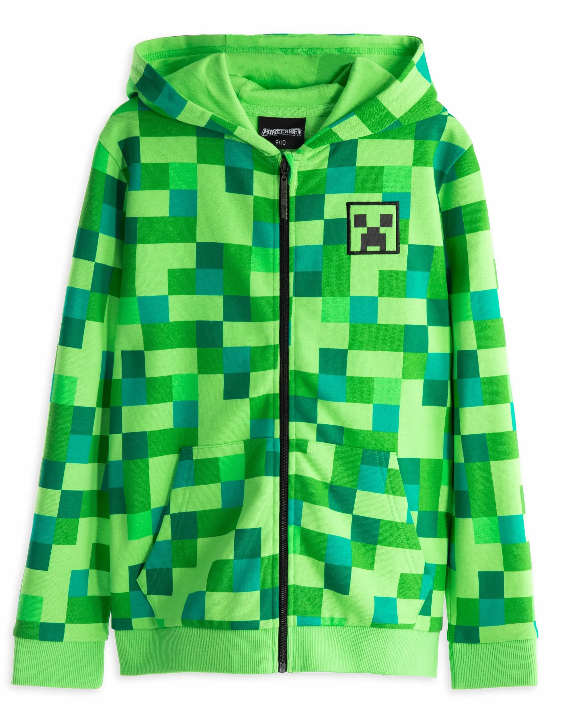MINECRAFT Creeper officiel caractère Zip Up Hoodie de Enfants/garçon