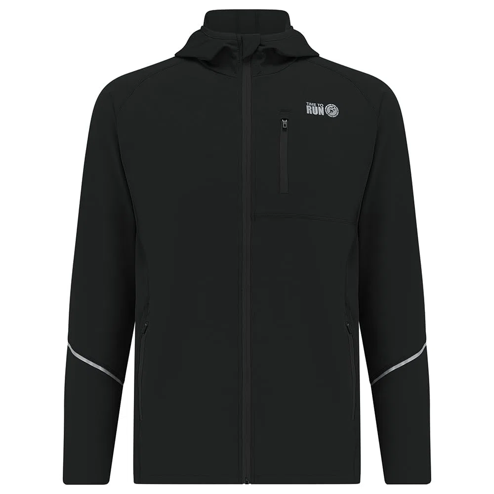 Time To Run Giacca Termica Da Uomo Da Corsa Con Zip e Cappuccio Thermo Running