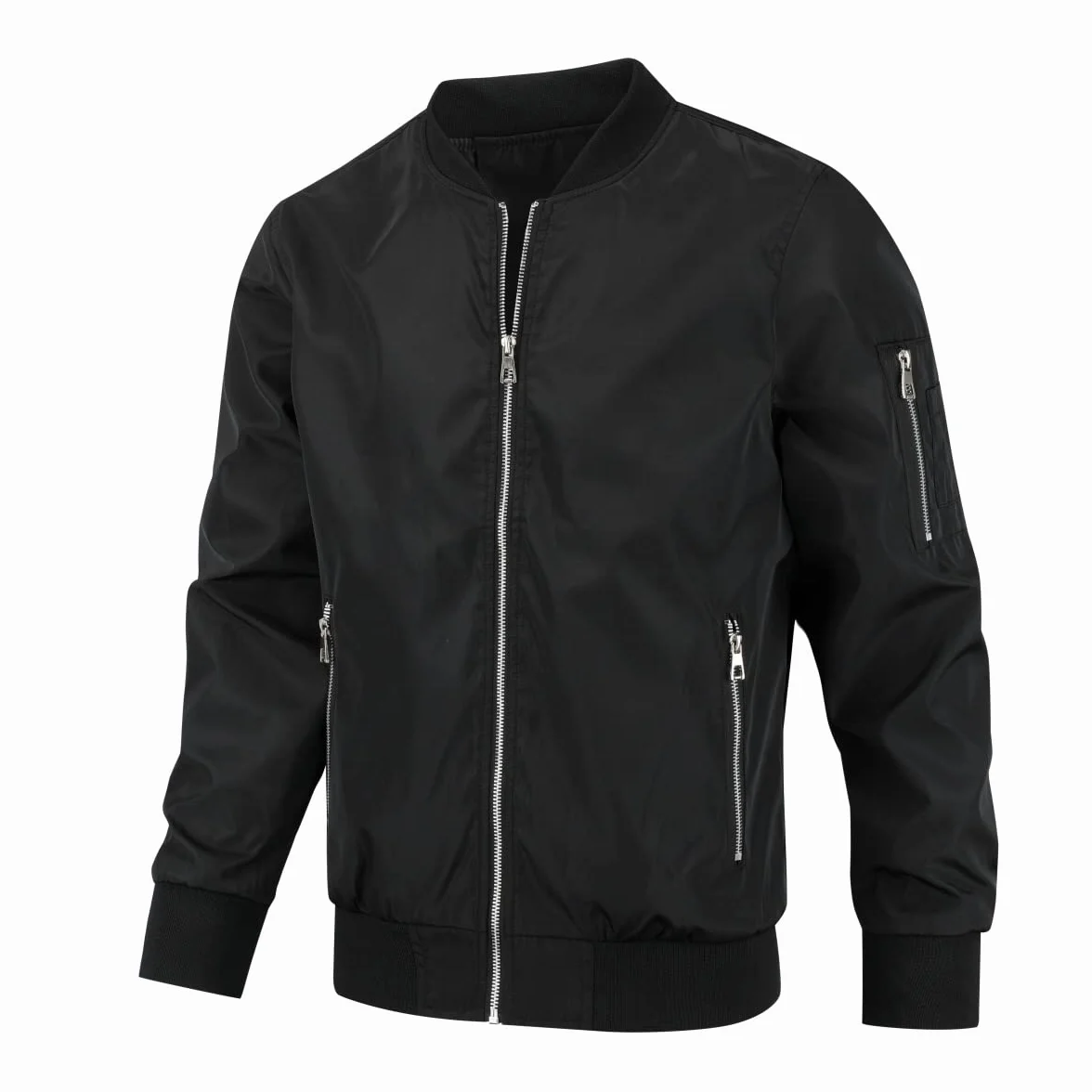 YOUTHUP Giacca Leggera da Uomo Giacche Estive Casual Bomber Maniche Lunghe Giacca Sportiva