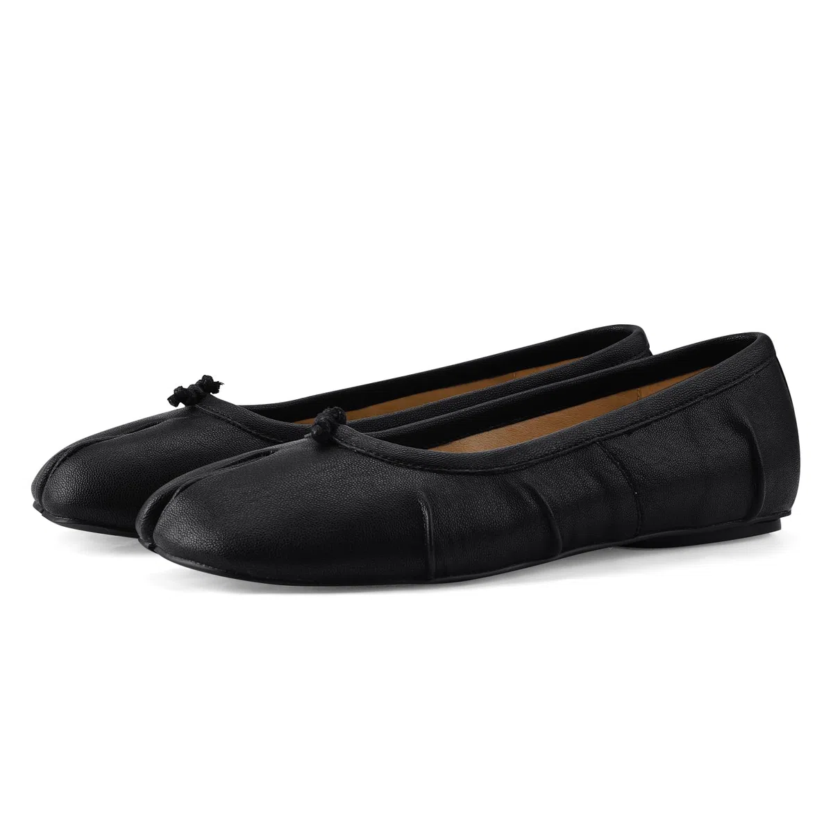 VBDB Tabi ballerine da donna eleganti scarpe casual con punta divisa e larghe scarpe giapponesi leggere