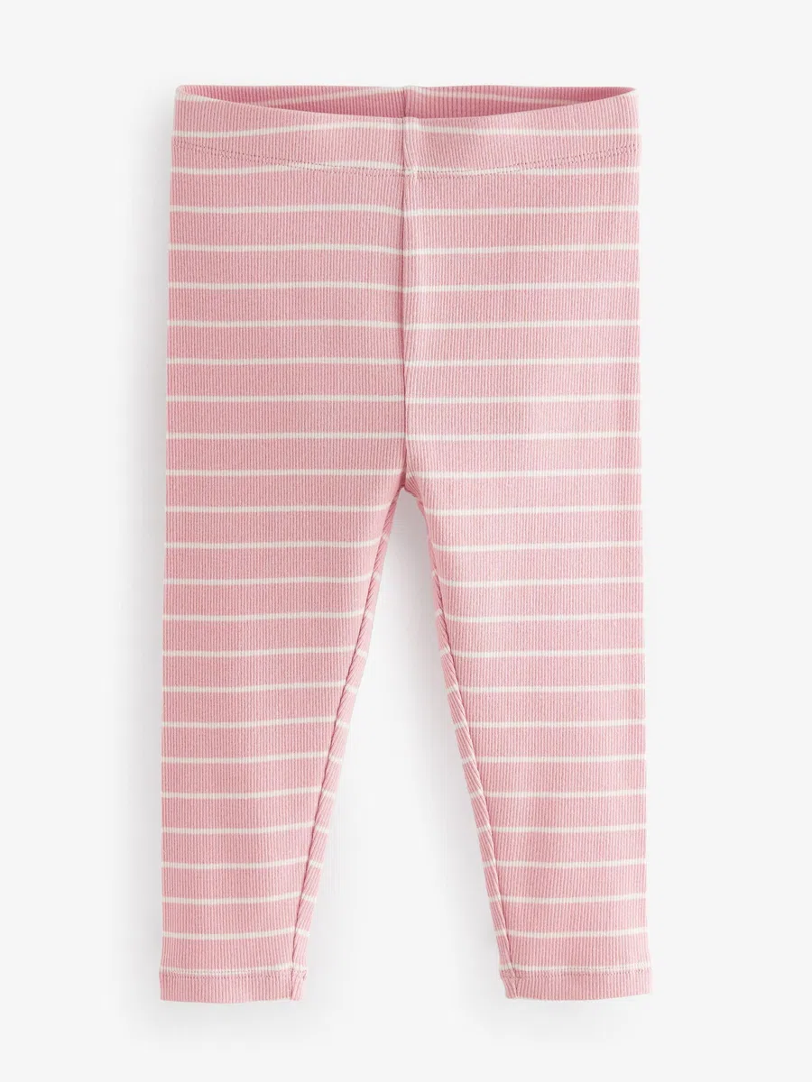 NEXT Ragazza Confezione da 5 Leggings a Coste