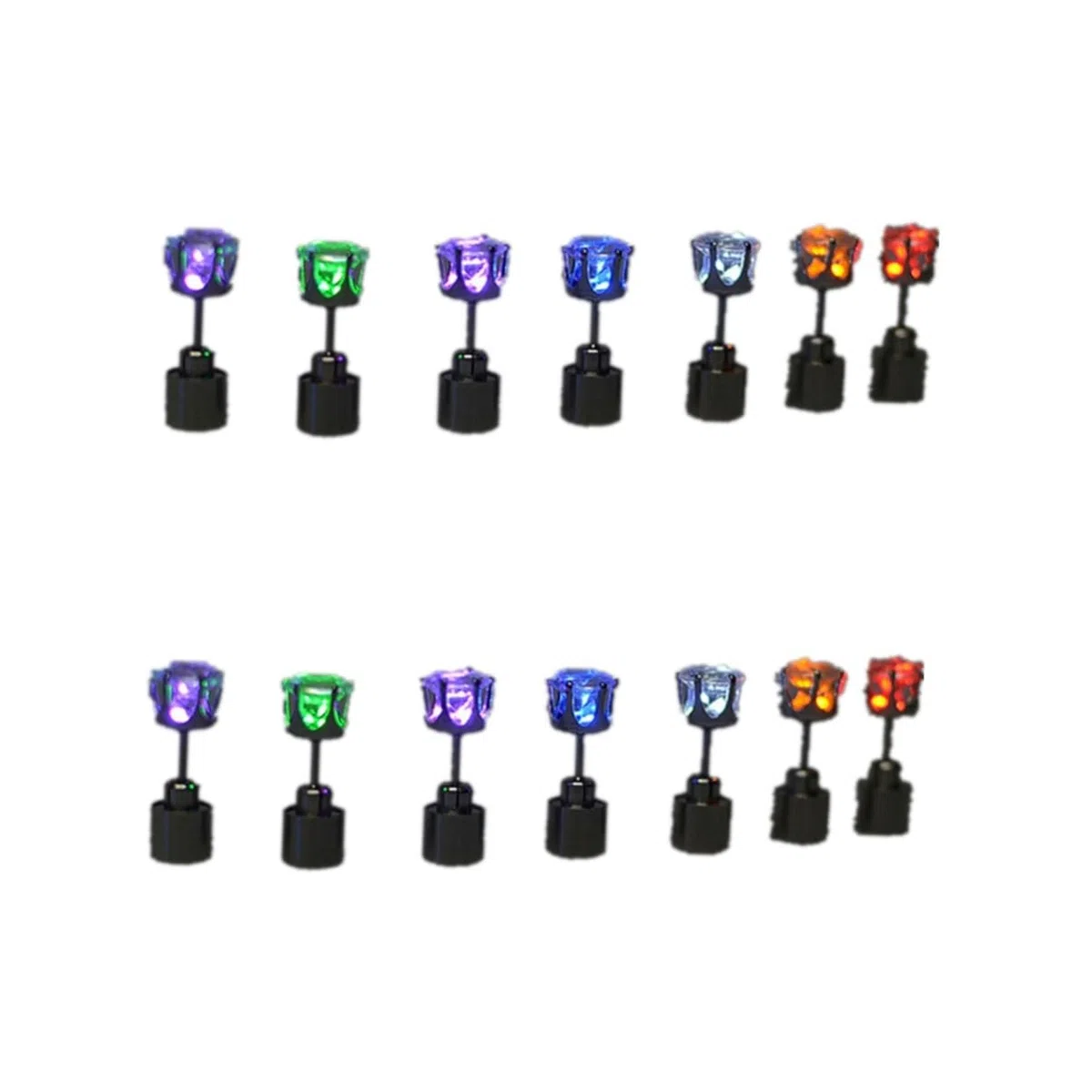 LIFKOME 14pezzi Led Luminosi Inossidabile Accessori Per e Concerti Unisex Flashing Per Notturni e Divertimento