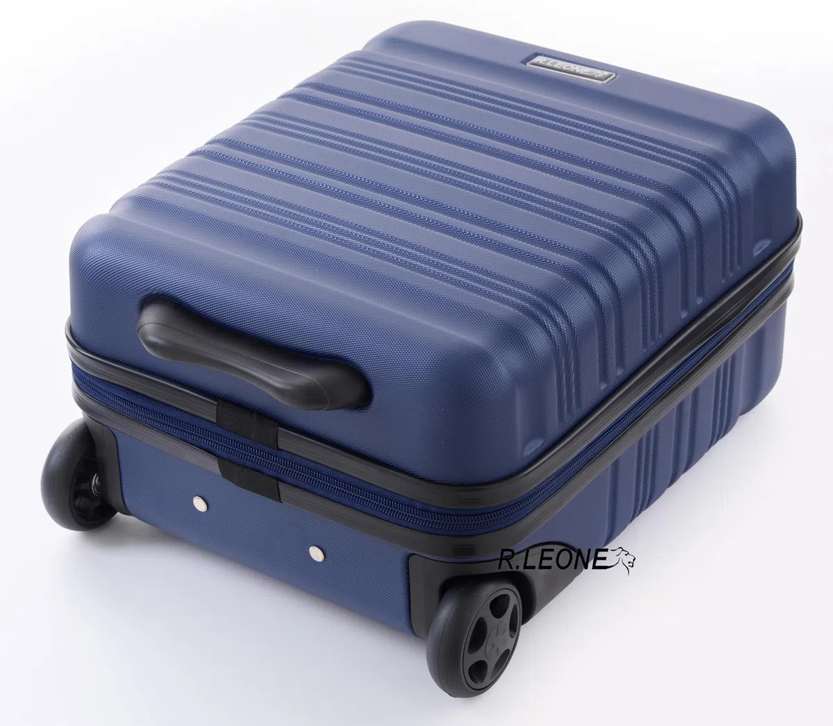 R.Leone Valigia Trolley Bagaglio a Mano 40x30x20cm Wizzair Vueling 2 Ruota in ABS (Blu, 915 40X30X20cm 2Ruota)