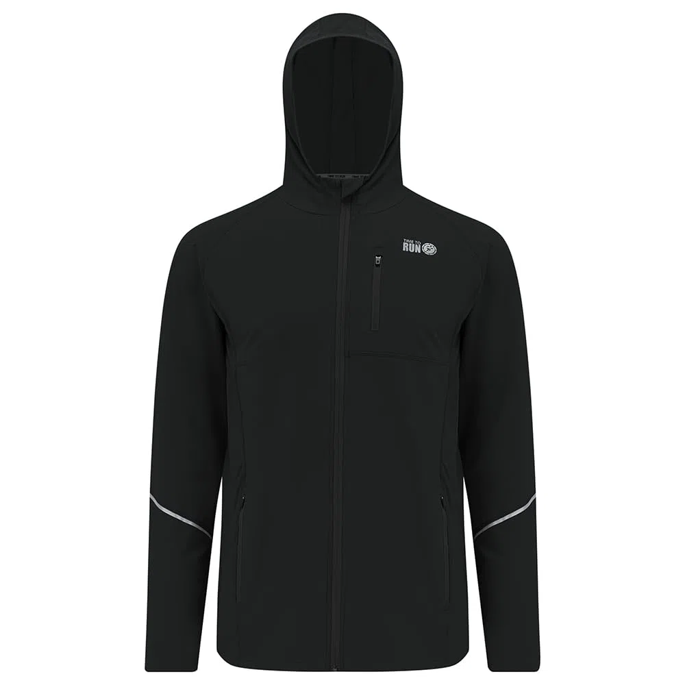 Time To Run Giacca Termica Da Uomo Da Corsa Con Zip e Cappuccio Thermo Running