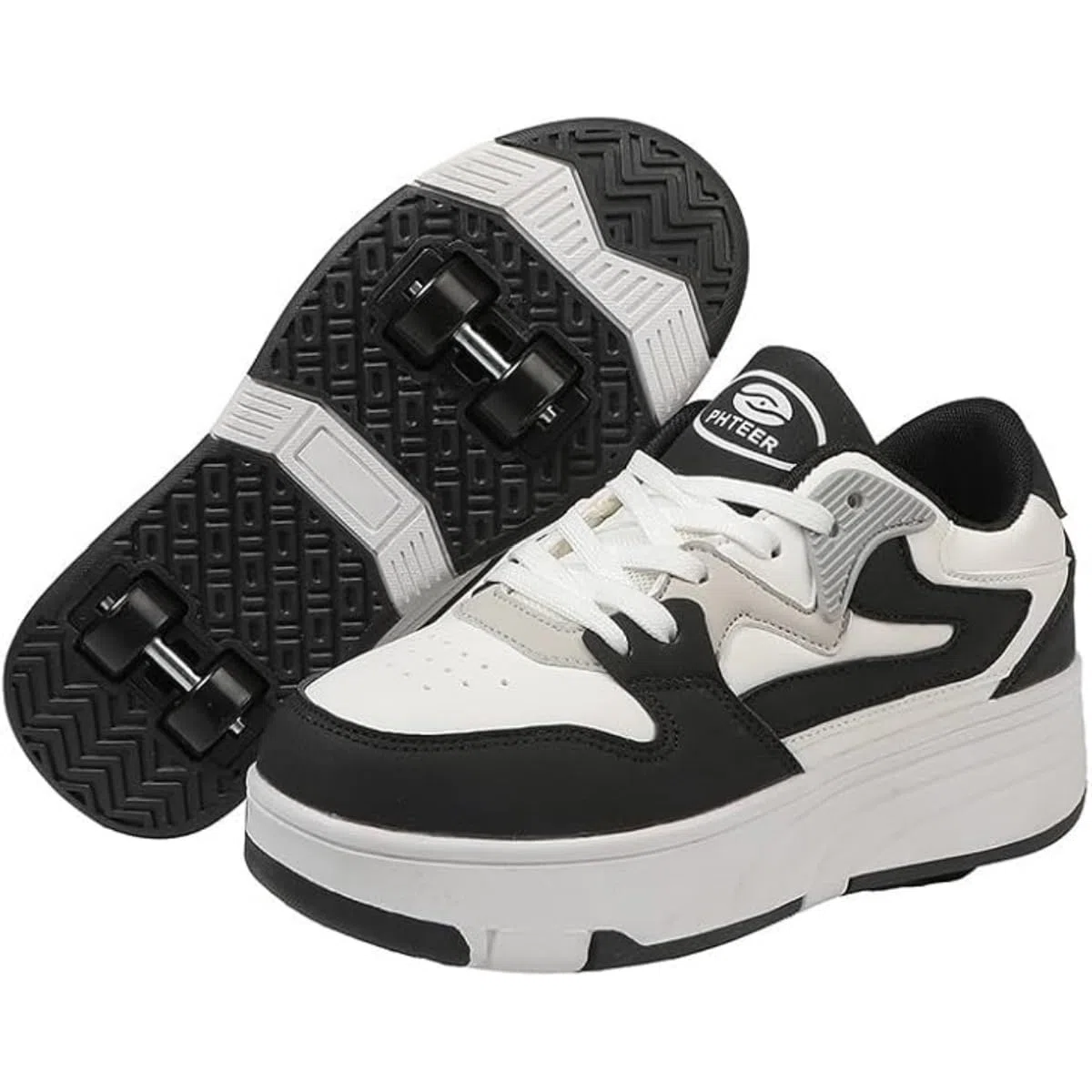Scarpe Con Rotelle Bambina Ragazzi Multifunzionale Scarpe Skateboard Per Donna Scarpe Con Ruote Pattini A 4 Ruote Per Bambino E Sneakers 2 In 1 Come Regali Di Natale E Compleanno