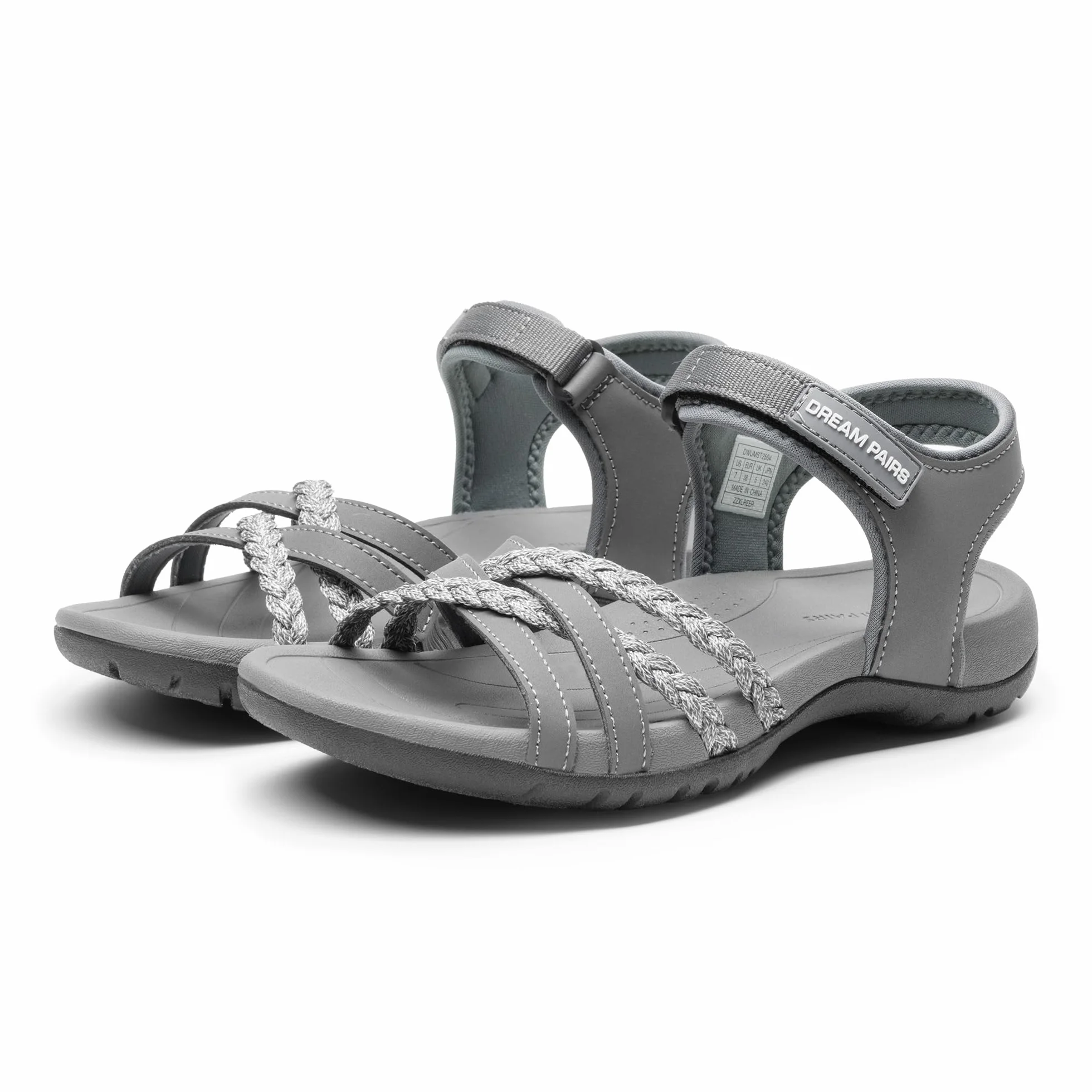 DREAM PAIRS Sandali Sportivi da Donna Scarpe Basse Traspiranti Comodi Leggeri Sandali per Spiaggia Viaggi Escursioni Passeggiate