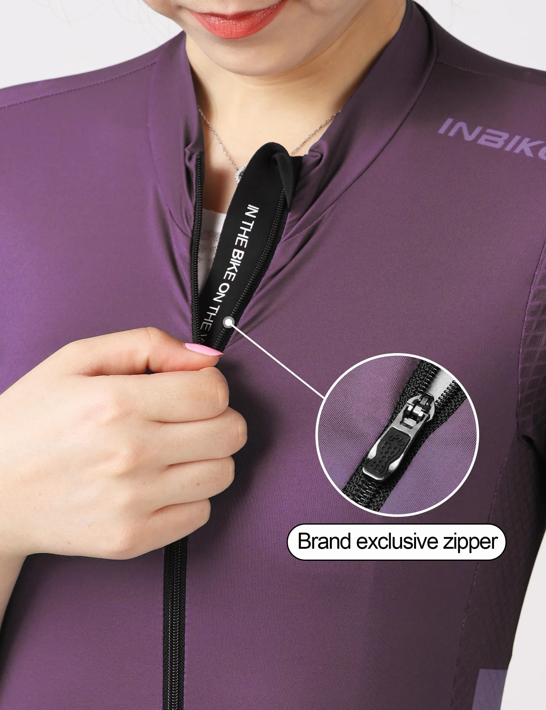 INBIKE Maglia Ciclismo Donna Maglia MTB Maniche Lunghe Maglia Bici Donna Traspirante Asciugatura Rapida Assorbente dal Sudore