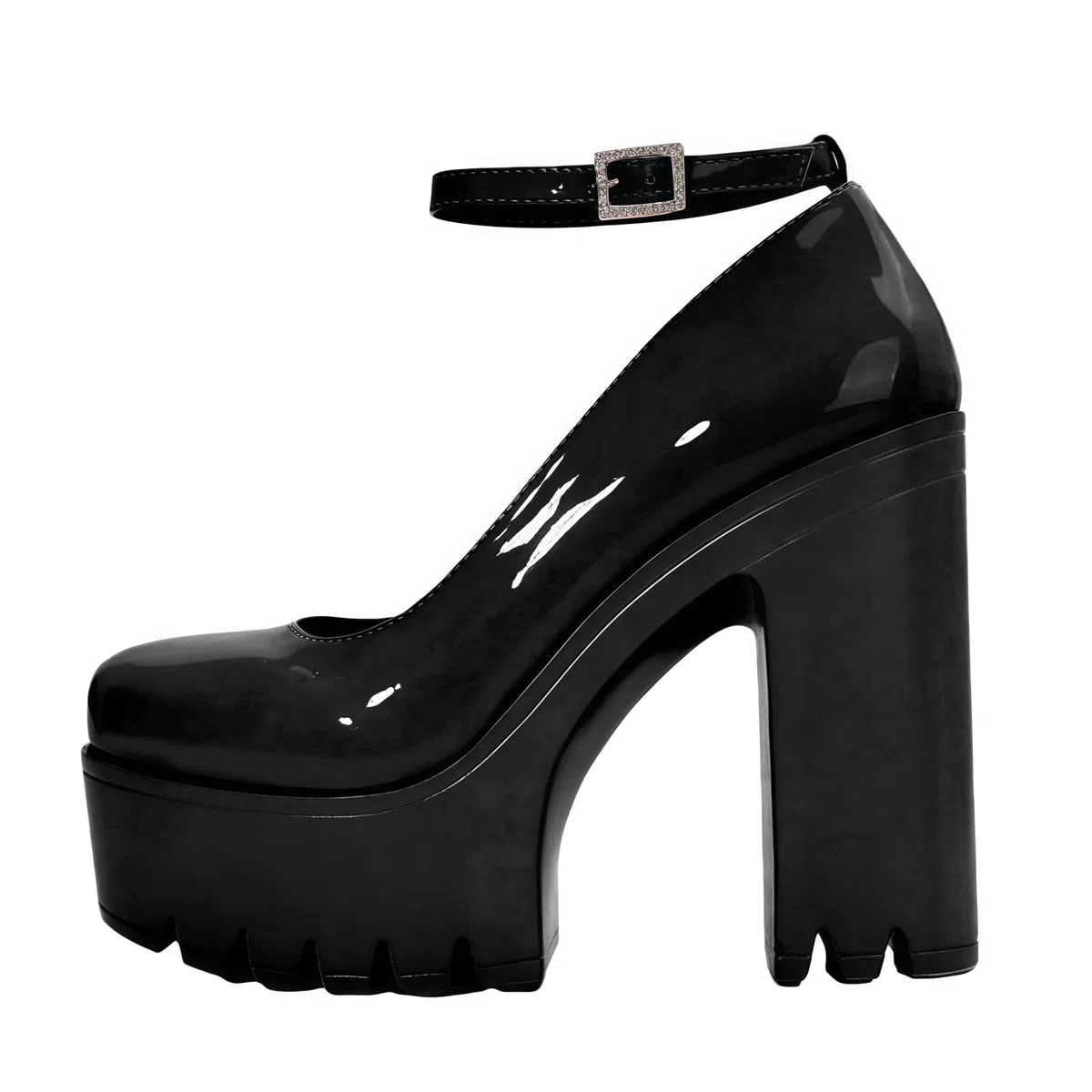 Donna Kawaii Tacco Alto Blocco Mary Jane Rockabilly Pompe con Arco Pizzo Perla Piattaforma Tacco Grosso Carino Scarpe Dolci